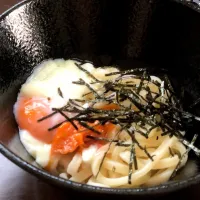 Snapdishの料理写真:明太釜玉うどん|Oyachigohanさん