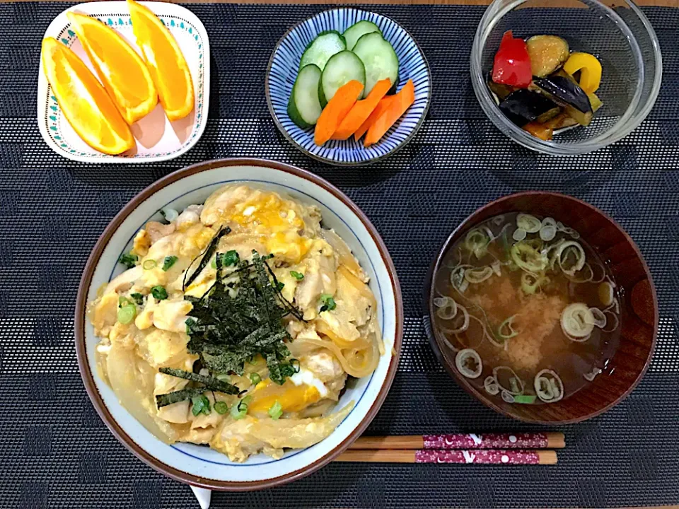 親子丼定食|ゆうかさんさん