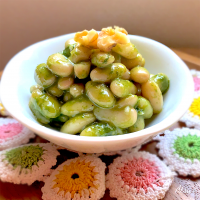 ジェノベーゼソースと白いんげん