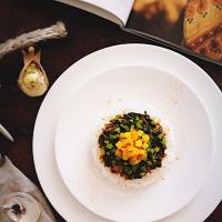 ビーツの葉っぱのドライカレー