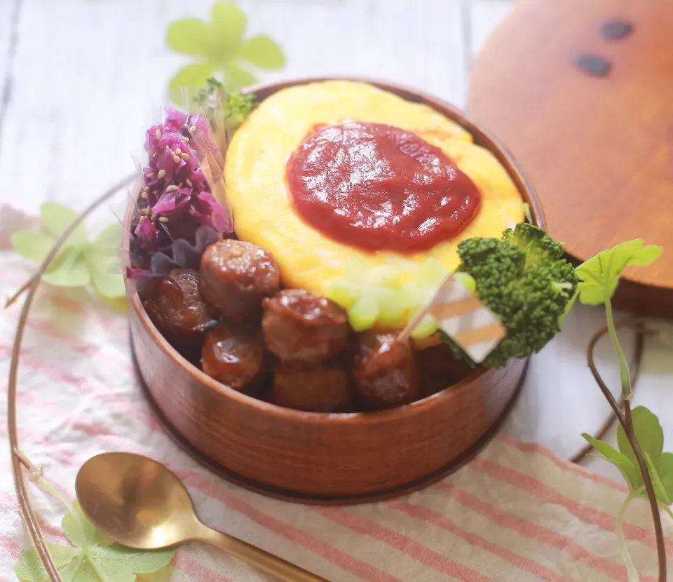 オムライス弁当|ゆいか＊さくママさん