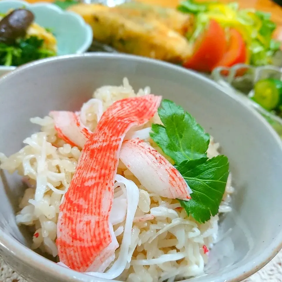 yuiママさんの料理 💕カニ飯♡カニカマを使って💕
サタデープラスでやってました♡|とまと🍅さん