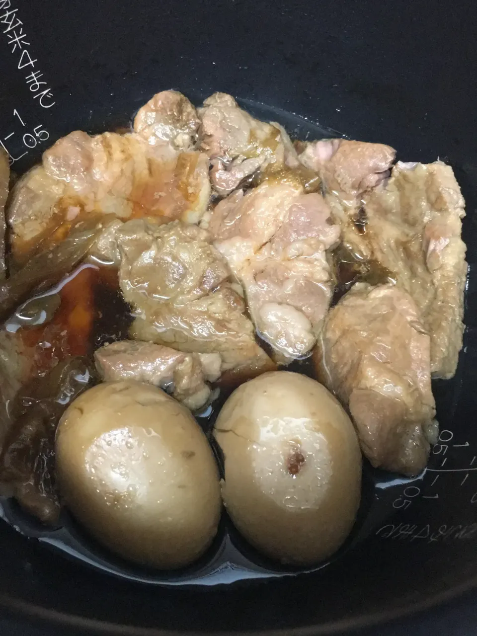 Snapdishの料理写真:炊飯器でつくるホロホロ角煮🐷175円！|にゃふてんさん