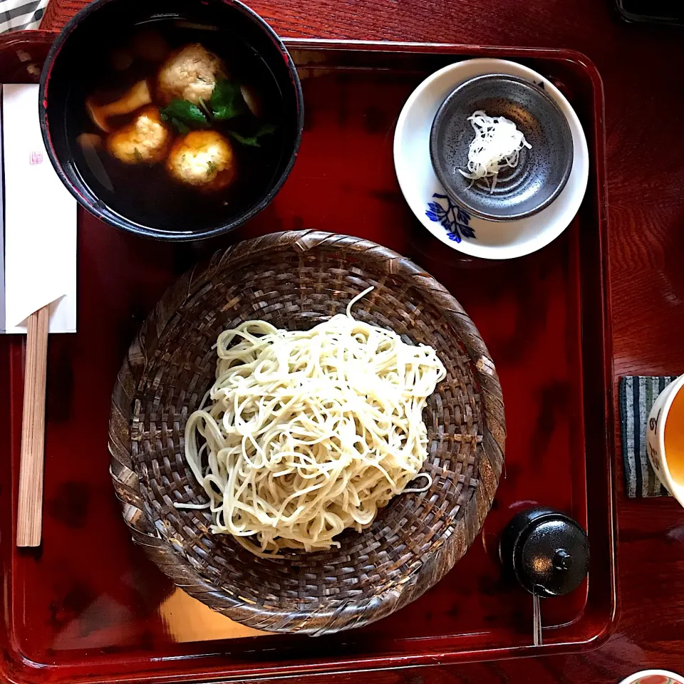 Snapdishの料理写真:雲水 鳥つくね 十割蕎麦|なお🅿️さん