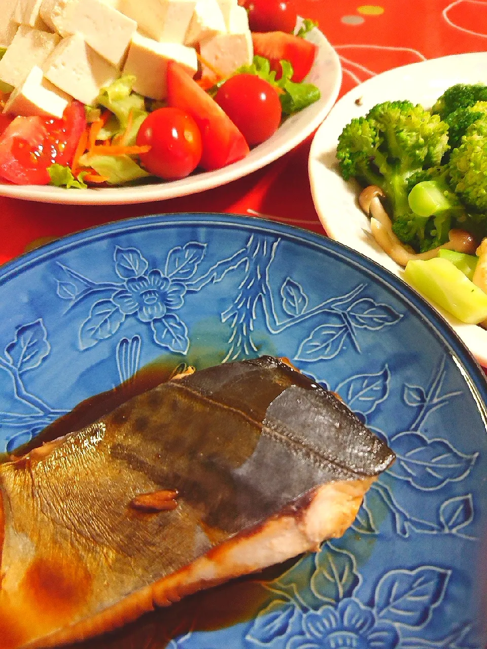 サワラの照り焼きと豆腐サラダ|ぱやさん