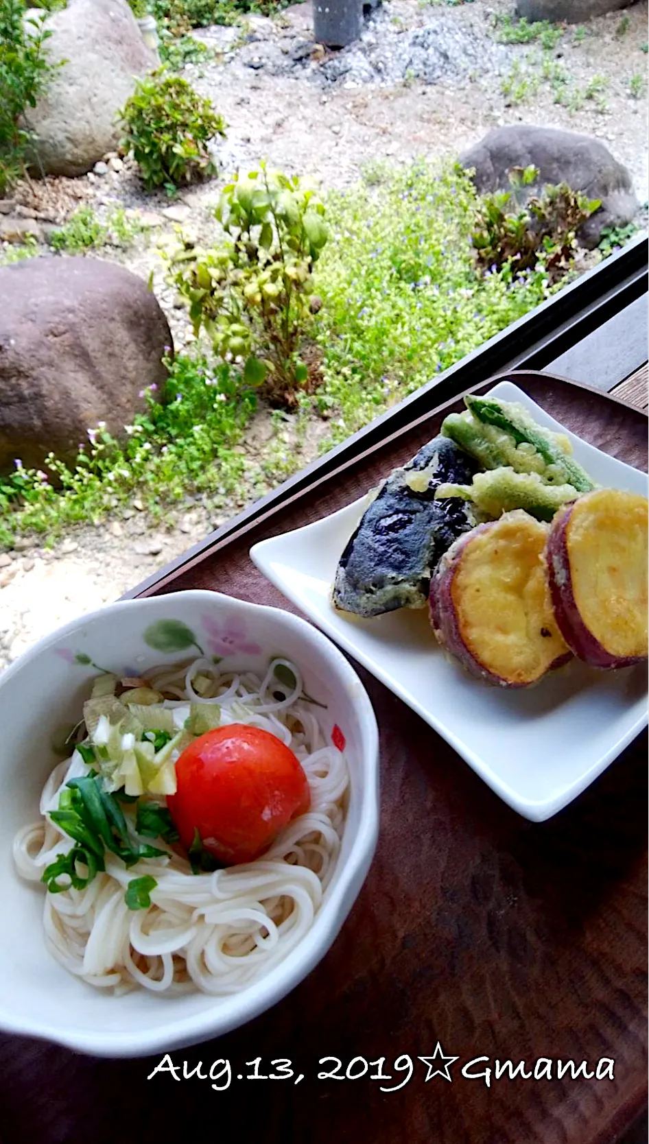 Gママのお昼ごはん☆素麺と天ぷら|kaoriさん