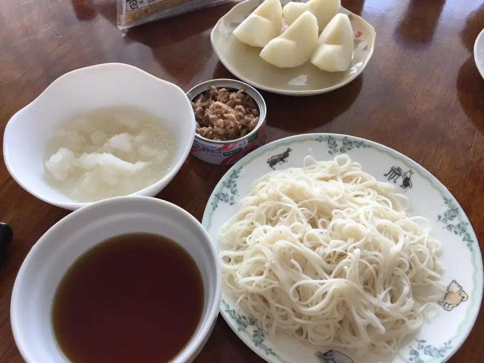 朝ごはん  お素麺|さんだーさん