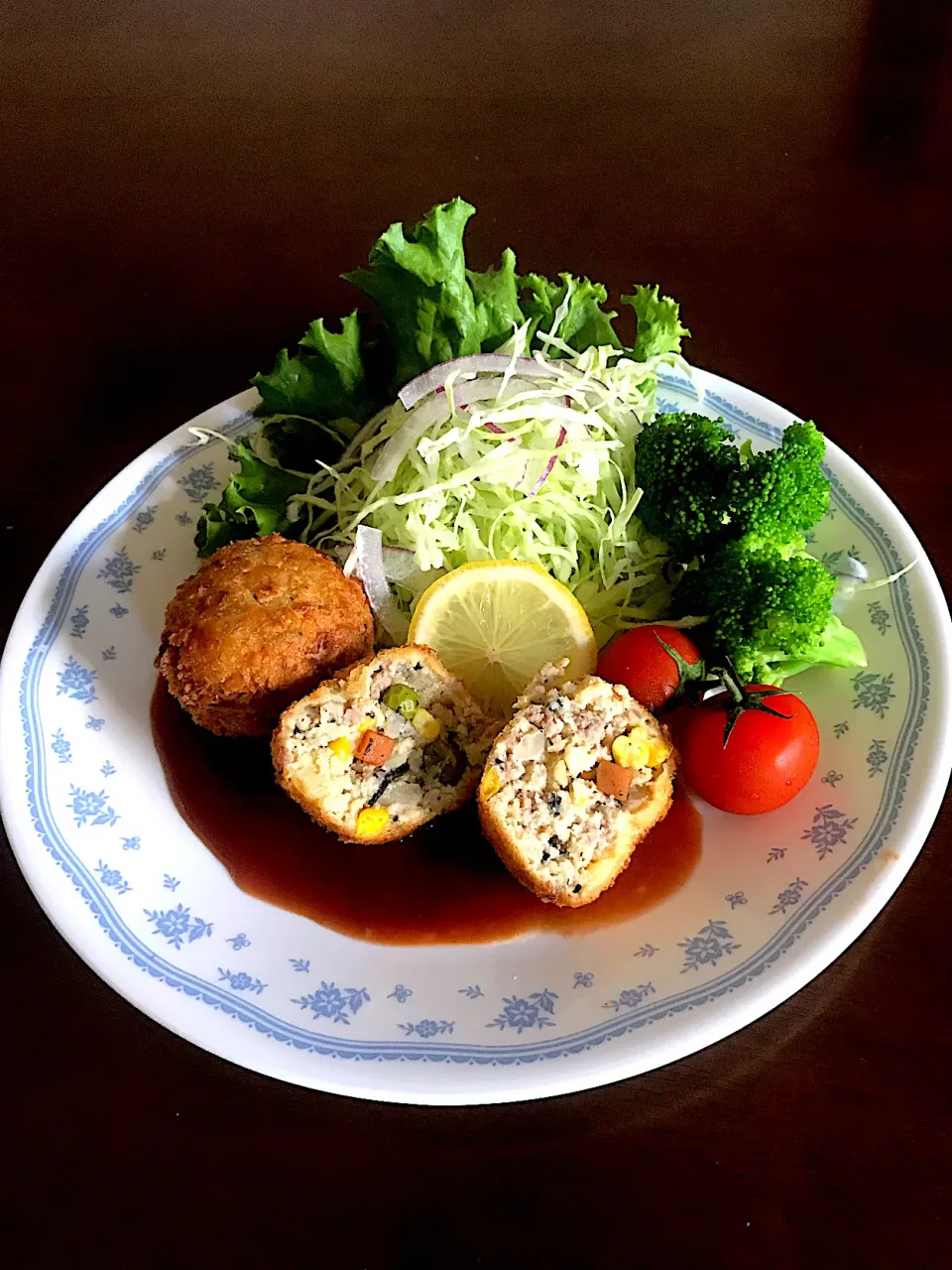 楽しいおから生活始まりました   学食風おからコロッケ  味の決め手は市販のクリームスープの素で超簡単 おからシリーズその3|とんちんさん