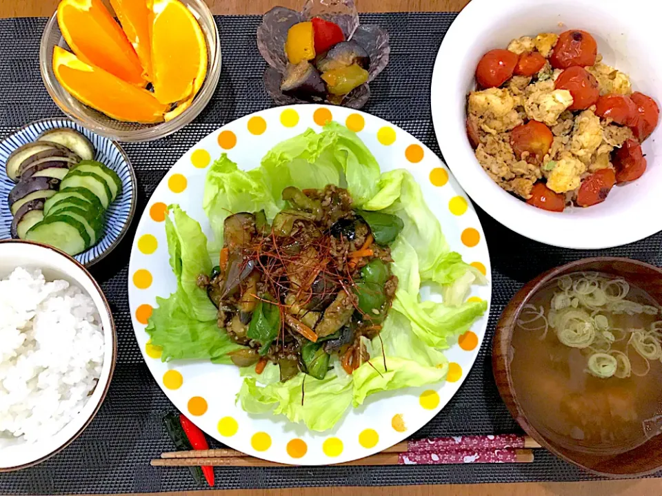 麻婆茄子定食|ゆうかさんさん