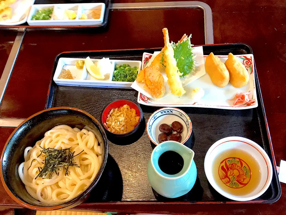 讃岐 山田屋 ざるぶっかけ定食|スヌーピーさん