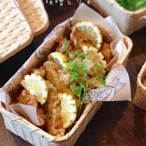 「料亭の味 減塩（だし入り）」を使ってみたSnapdishの料理・レシピ写真:山本真希さんの料理 味噌とり天