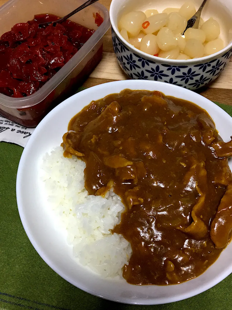 主人作、豚ヒレ肉のカレーライス|renharuruさん