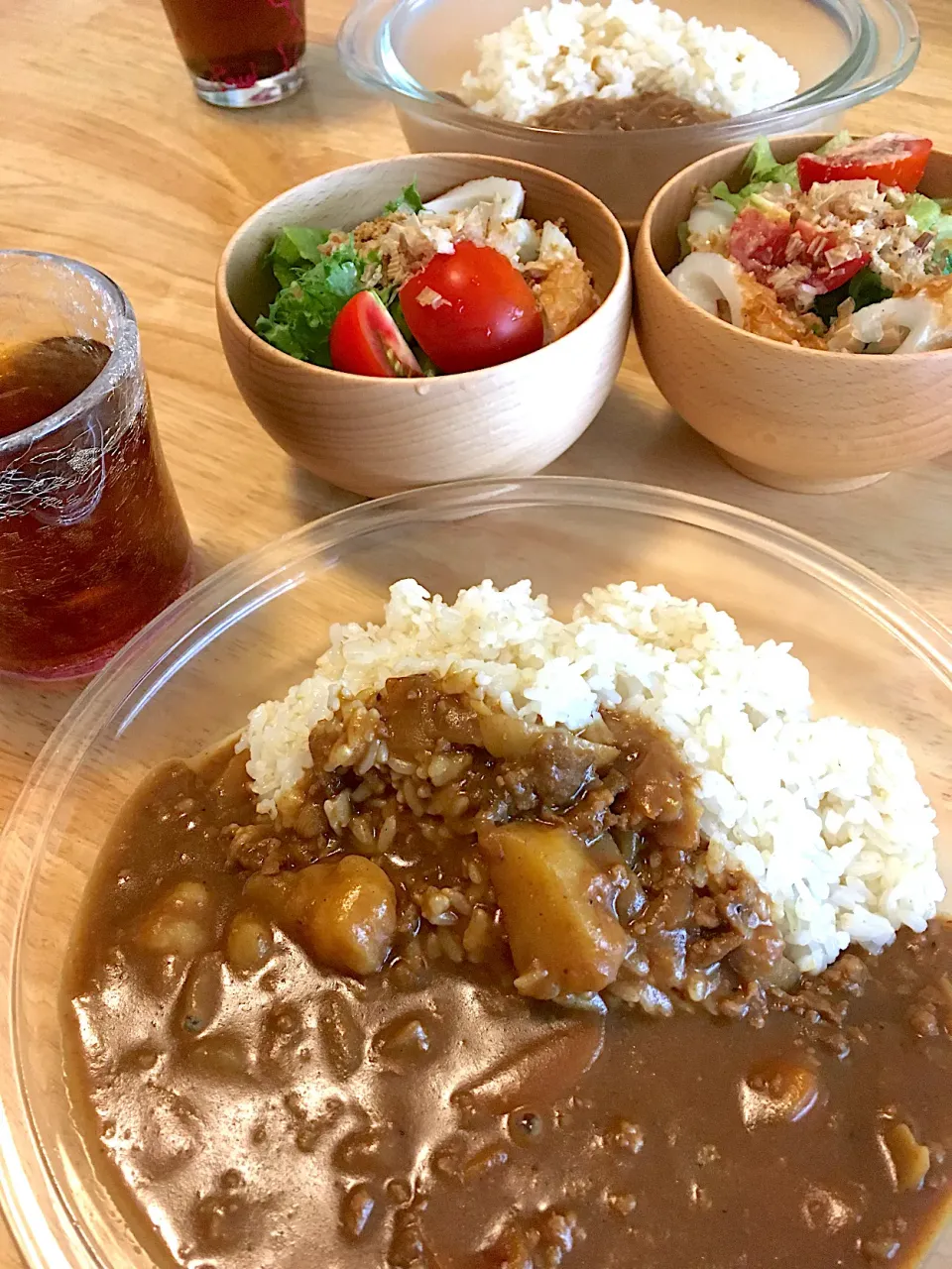 晩御飯はカレーライス🍛(ノ≧∀)ﾉわぁ〜い♪|さくたえさん