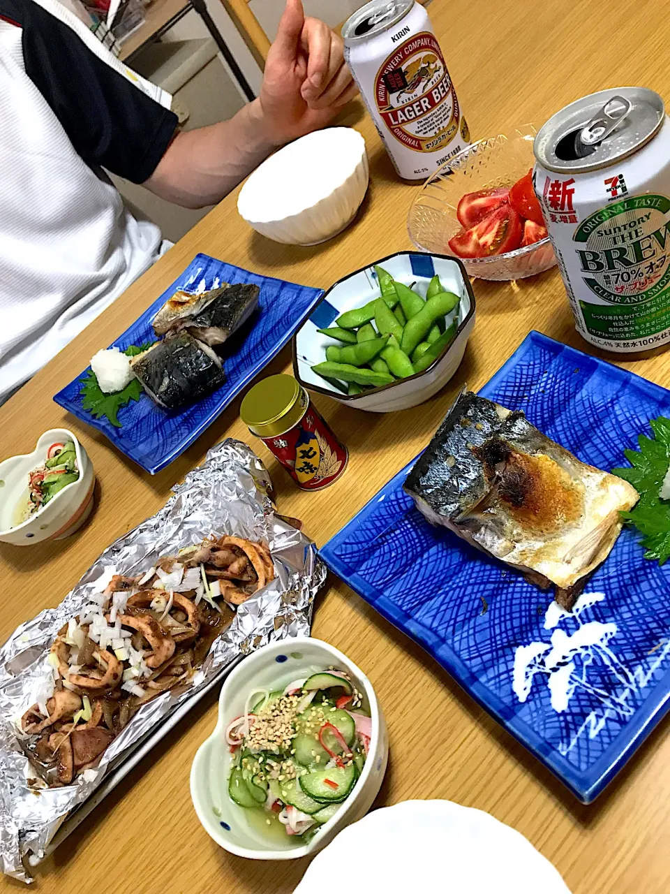 Snapdishの料理写真:酒飲み共働き新婚夫婦の夕飯|共働き営業ウーマンの酒飲みご飯さん