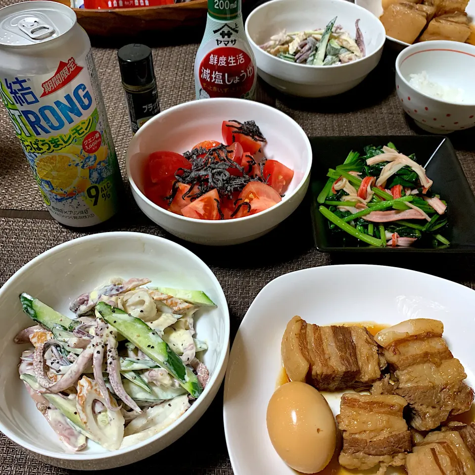 頑張らない普通のご飯☆8/14夜ごはん                油分たっぷりデブ飯🤣💦|あきさん