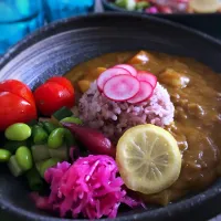 Snapdishの料理写真:色採り夏野菜たっぷり夏カレー