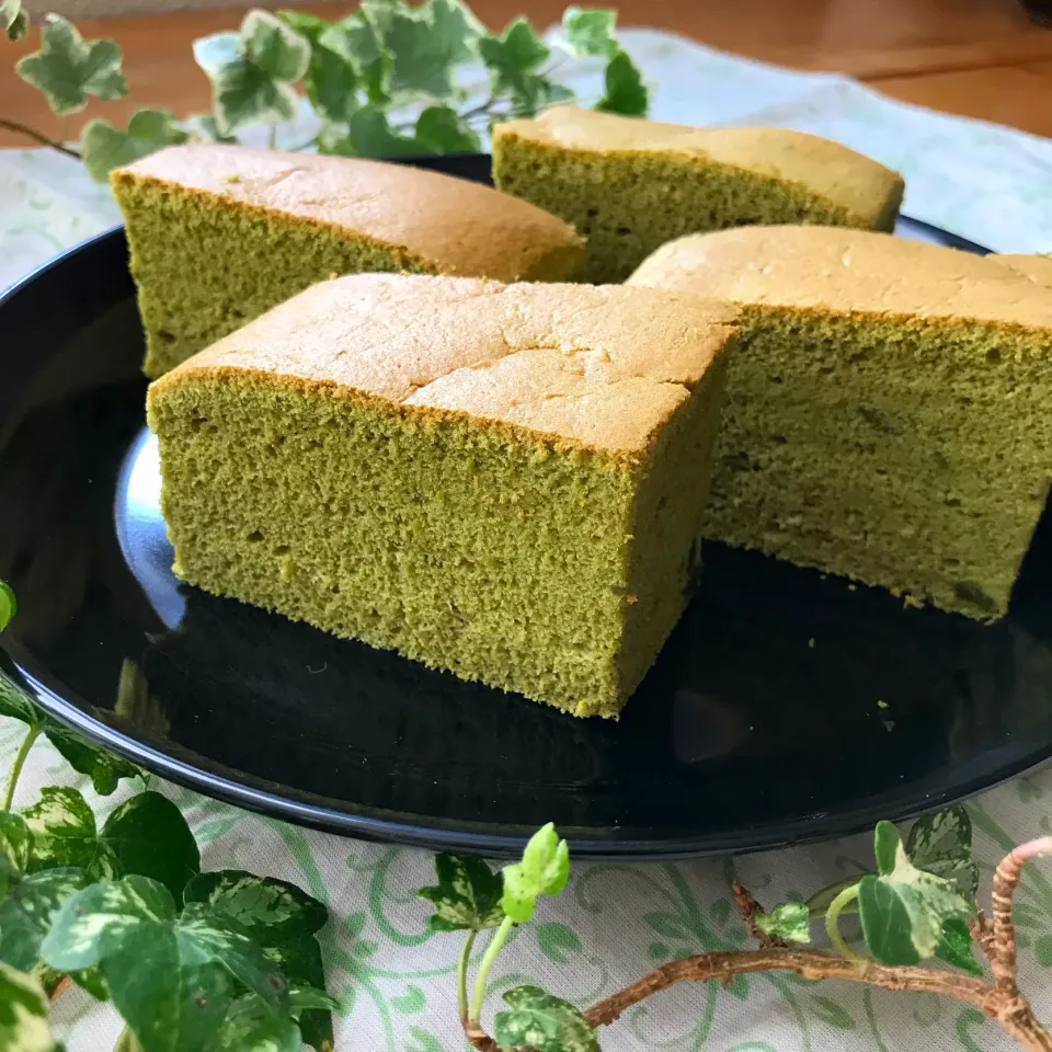 🍵ふわっシュワっ😍 幸せな触り心地な 台湾カステラを抹茶味で🍵|Hollyさん