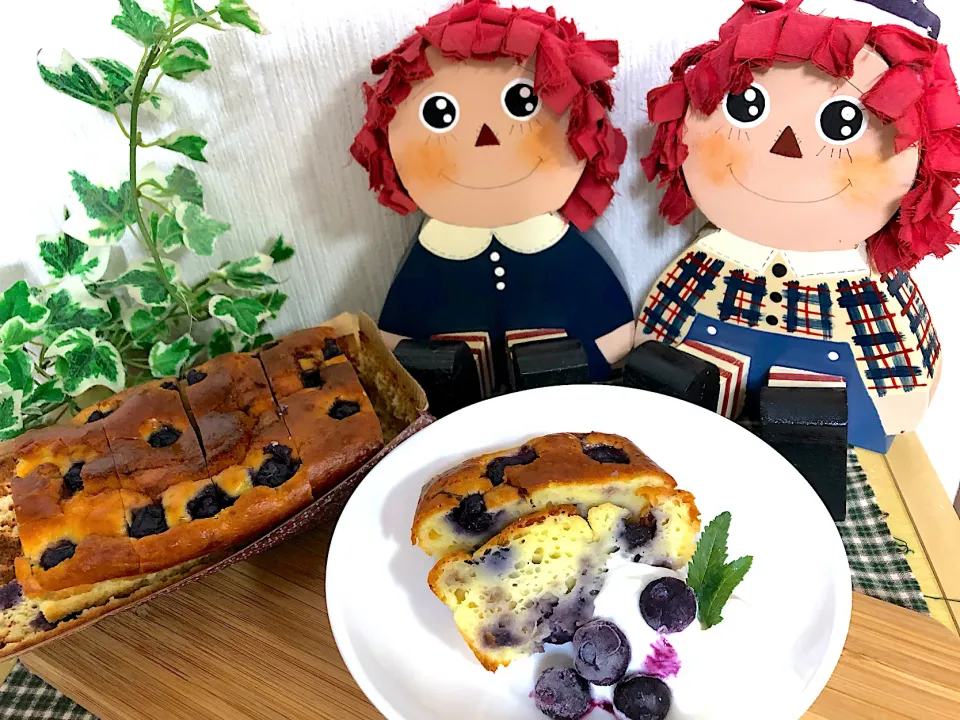 Snapdishの料理写真:ブルーベリーチーズケーキ|ゆりゆりさん