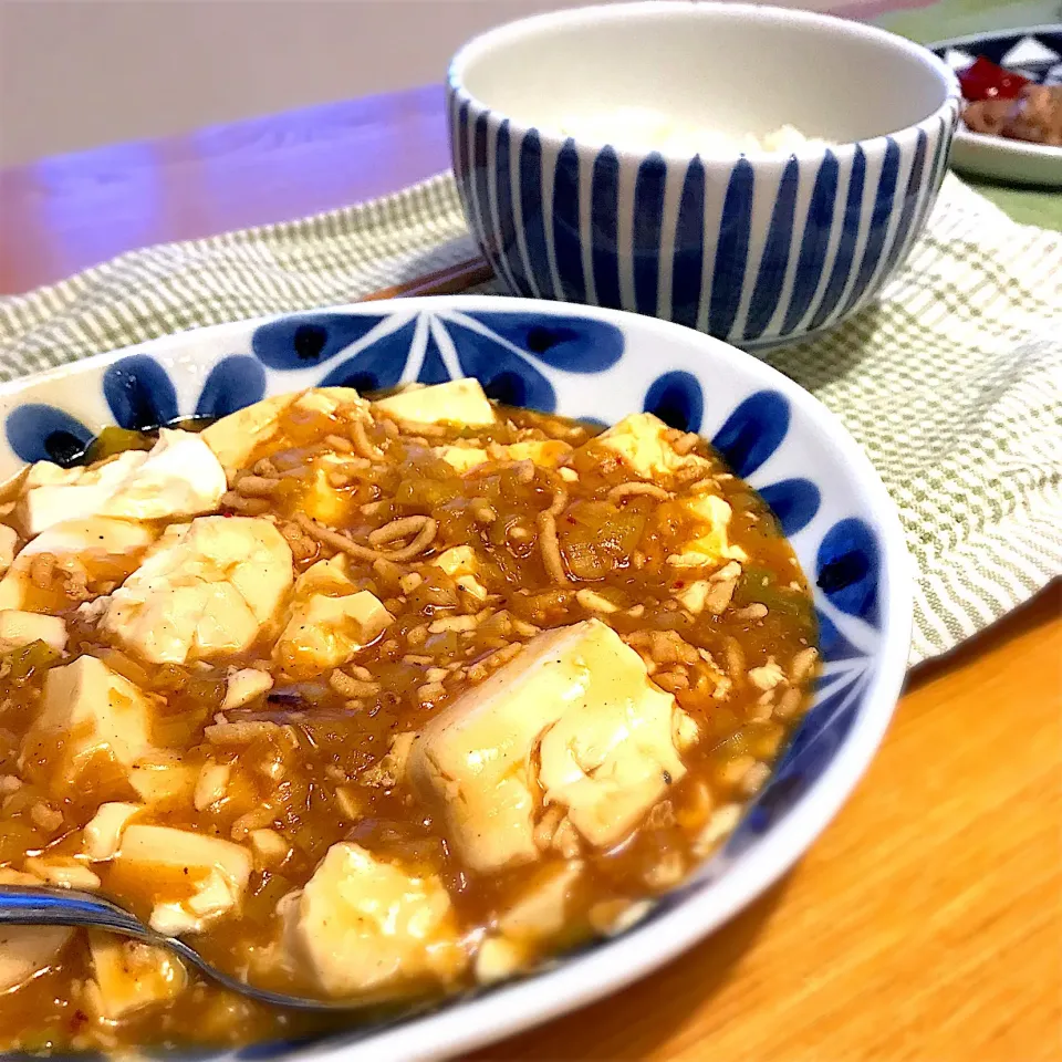 二日連続麻婆。麻婆豆腐。晩御飯。|しゅうとうさんさん