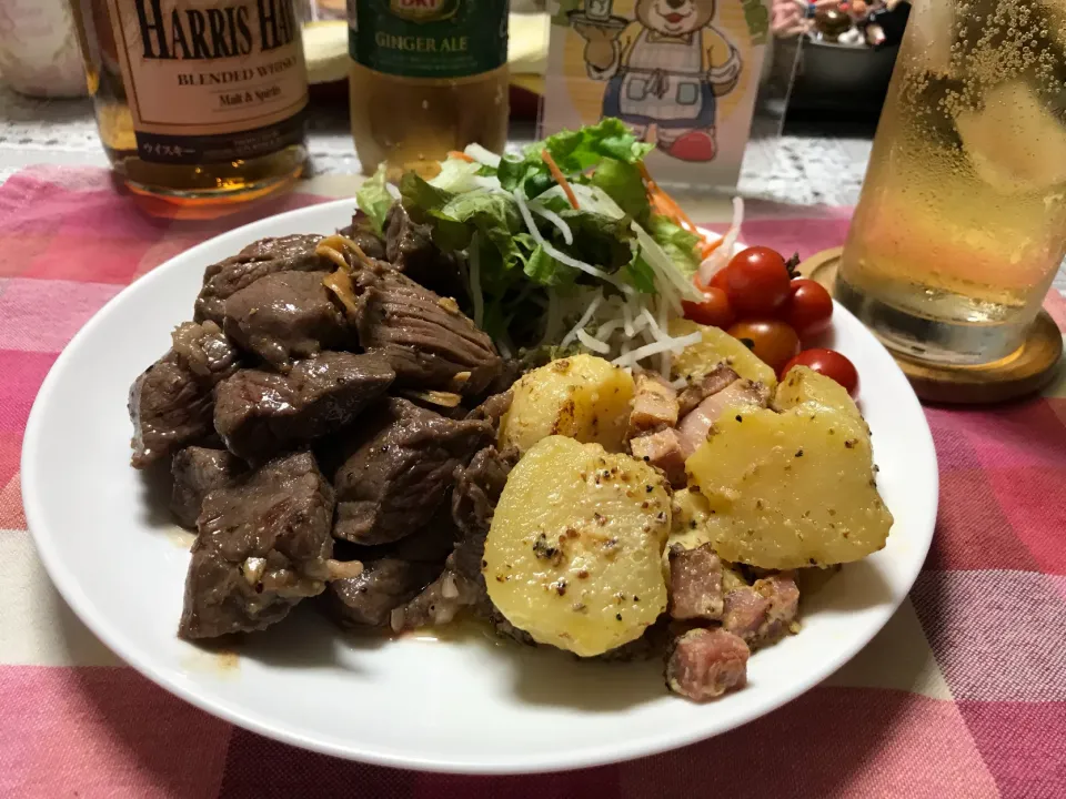 オージービーフ カットステーキ|ハルのただ飯さん