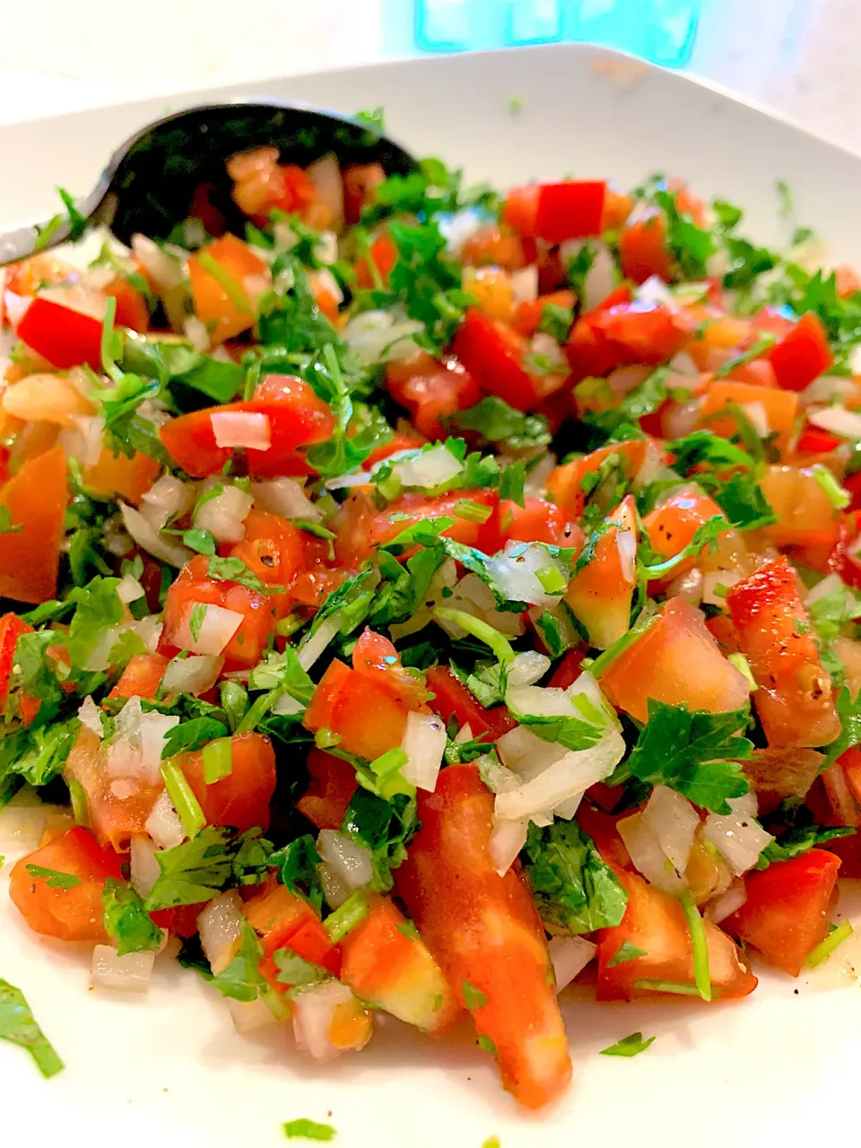 Snapdishの料理写真:Tomato, onions, cilantro relish salad #tomatoonioncilantrosalad|🌺IAnneさん