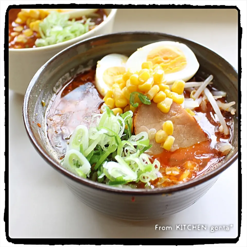 具沢山♪担々麺風味噌ラーメン🌽﻿|gonta*さん