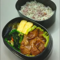 8月16日のサラメシは鶏てりやき弁当🍱|ニッパーさん