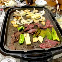 Snapdishの料理写真:夜は田舎で焼肉！|トモさん