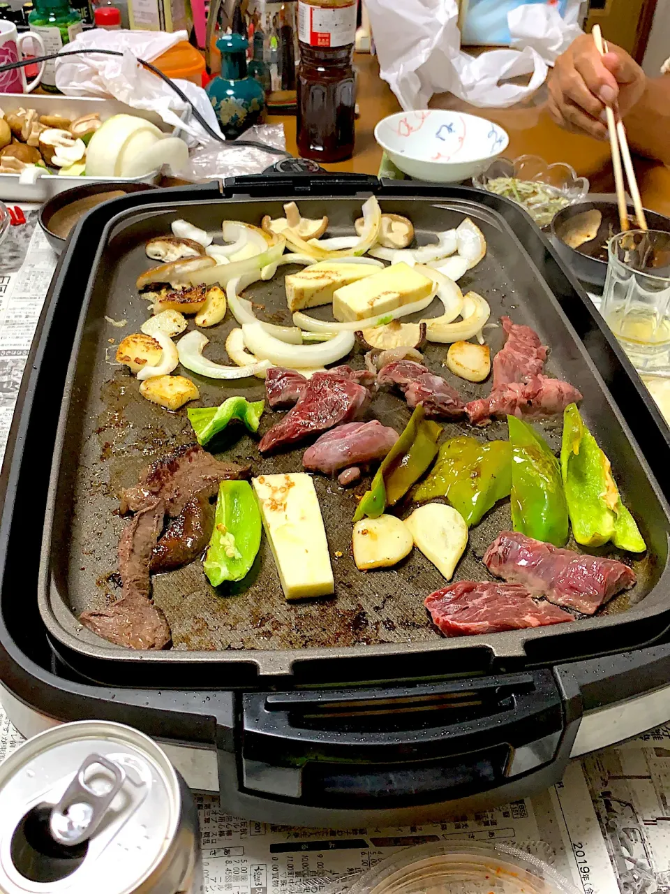 Snapdishの料理写真:夜は田舎で焼肉！|トモさん