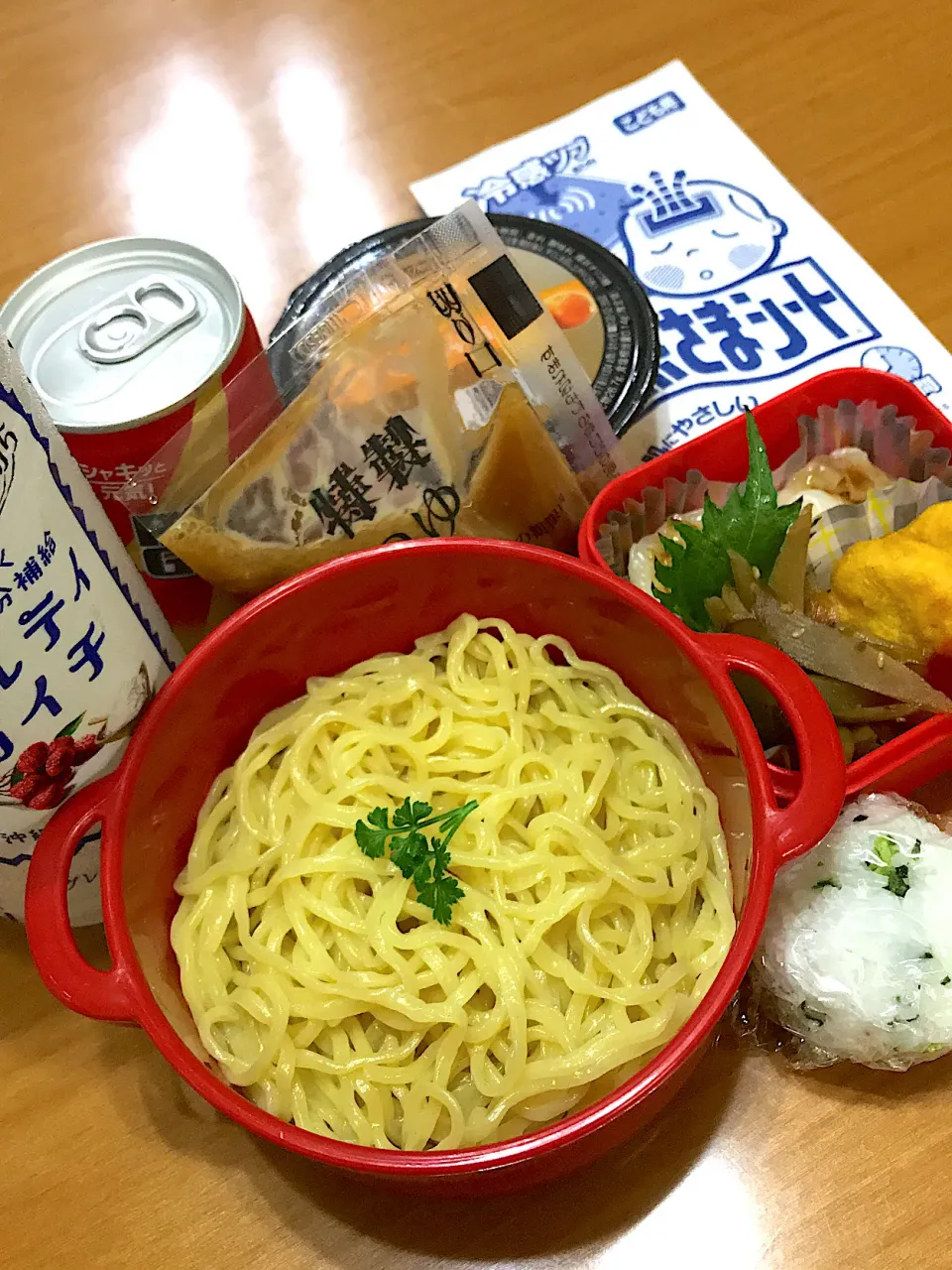 食欲無いらしいので今日はつけ麺弁当🍙|まっきんさん