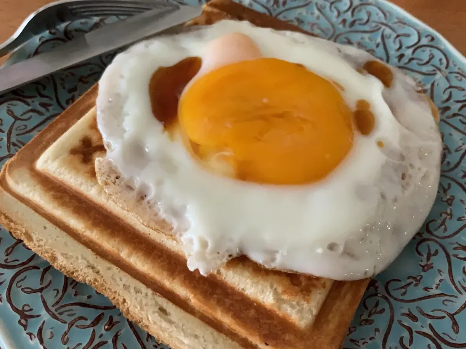 Snapdishの料理写真:クロックムッシュ風|Akiko Yoshidaさん