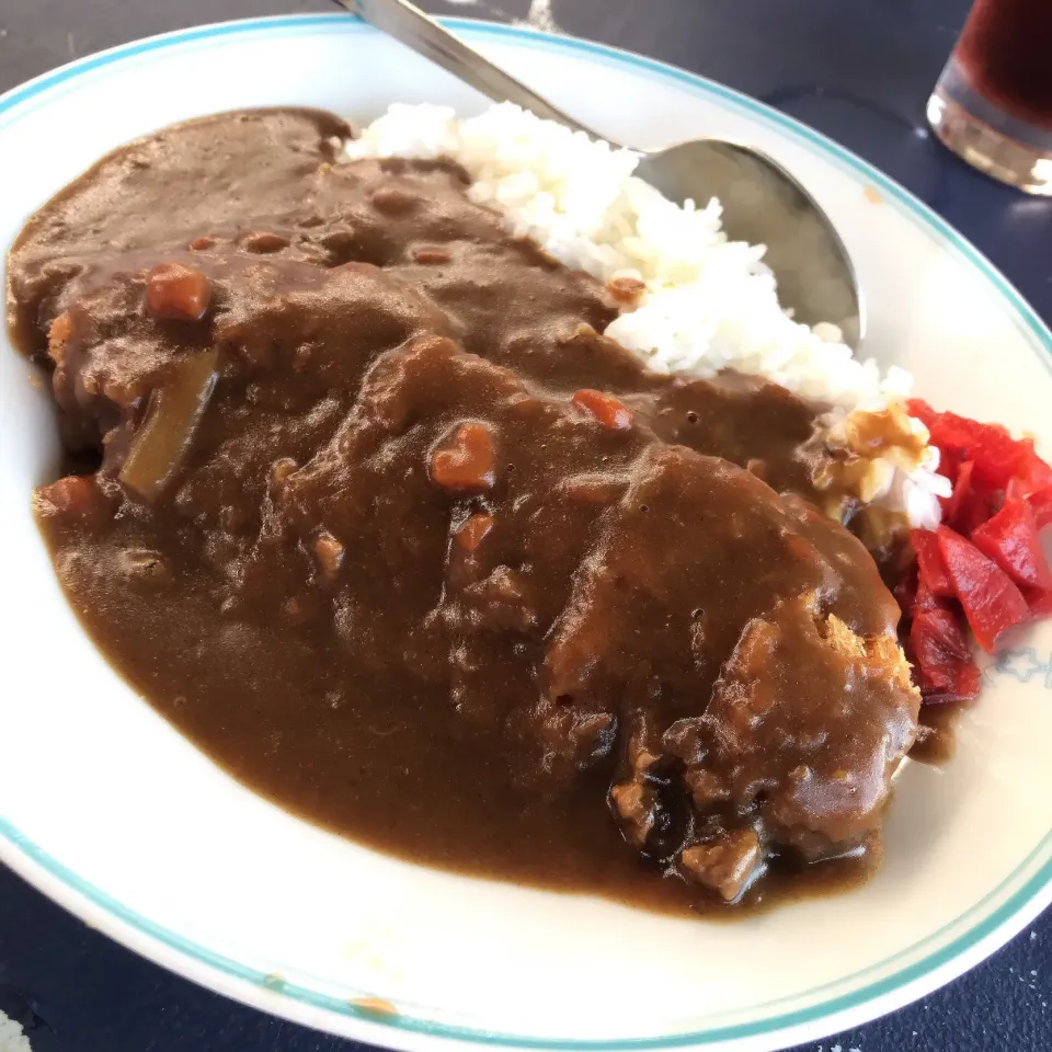 カツカレー@海の家 末広(森戸海岸)|塩豚骨さん