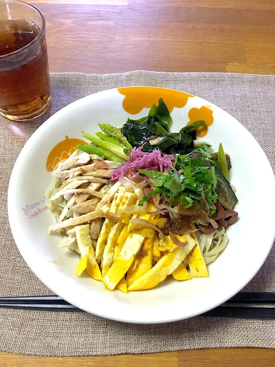 Snapdishの料理写真:あるものおうち冷やし中華〜ლ(⁰⊖⁰ლ)
  #節約料理  #思いつき料理  #あるもので|morimi32さん