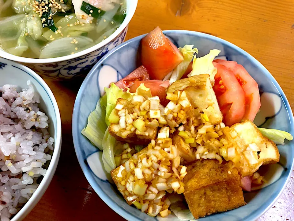 厚揚げの油淋鶏風|ルドルフさん