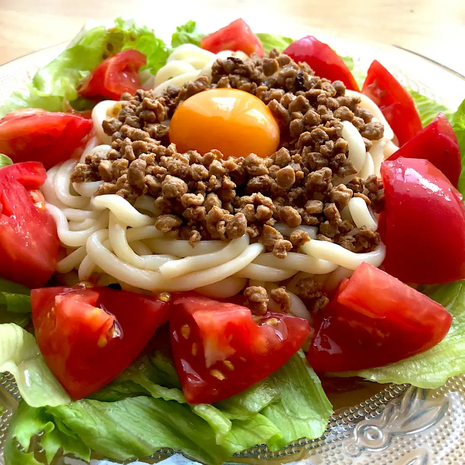 大豆のお肉でサラダうどん|❁❁❁さん