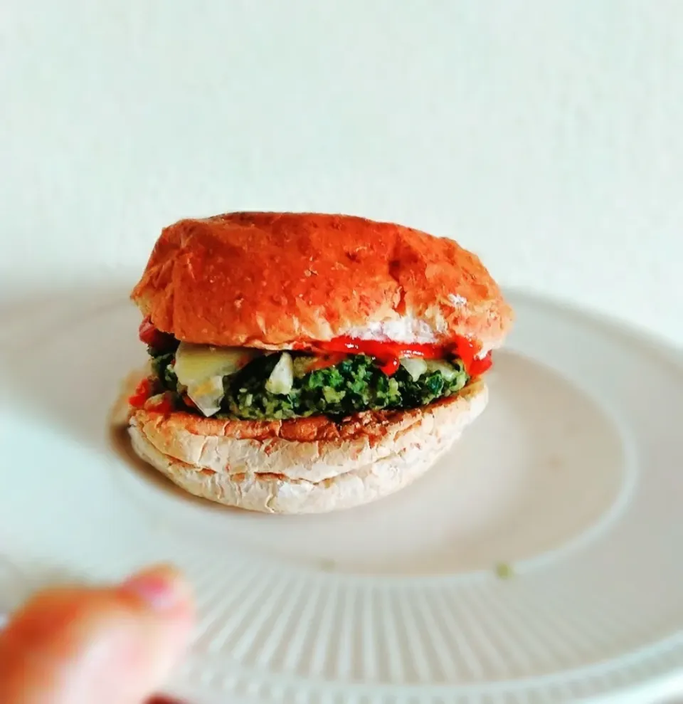 collard veggie burger|reginaさん