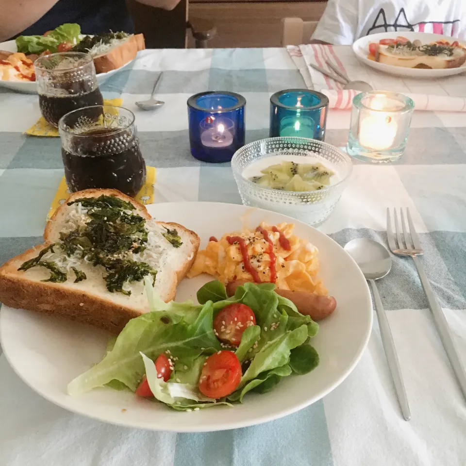 海苔シラストーストで土曜日の朝ごパン|gintanさん