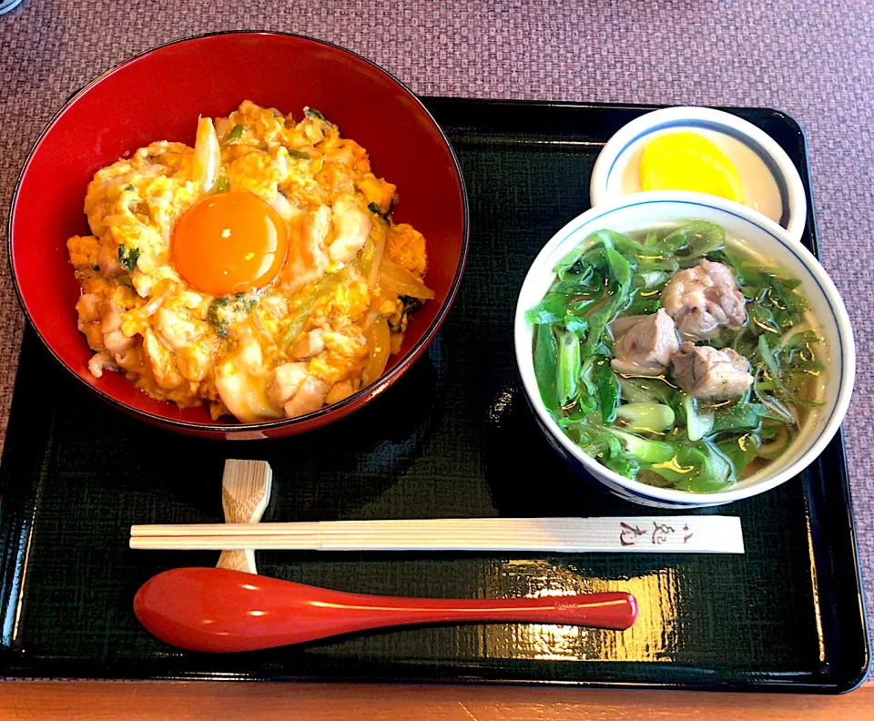 ハ起庵さんの親子丼と鴨南蛮うどん|yasuさん