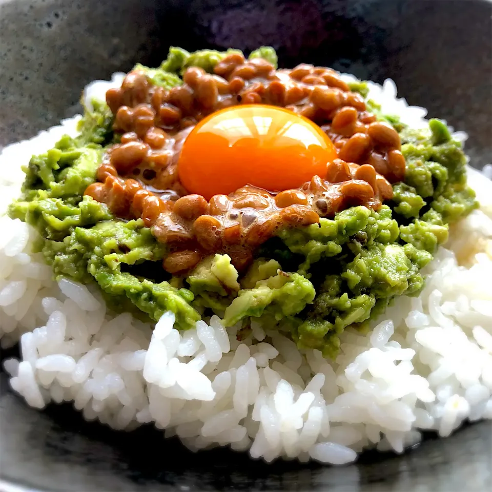 アボカド納豆丼|❁❁❁さん