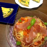 冷製パスタ🍴キッシュ|マックさん