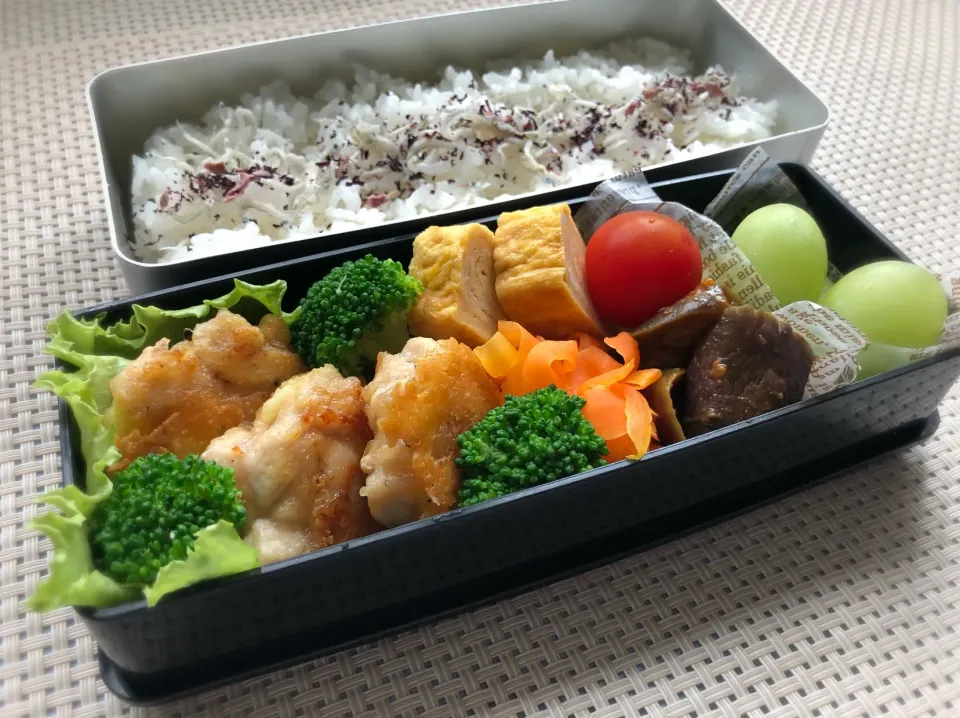 Snapdishの料理写真:2019.8.19 息子弁|Akiさん