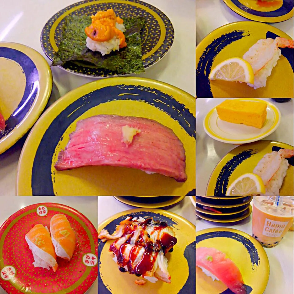 はま寿司でうに＆黒毛和牛お寿司🍣|うたかた。さん