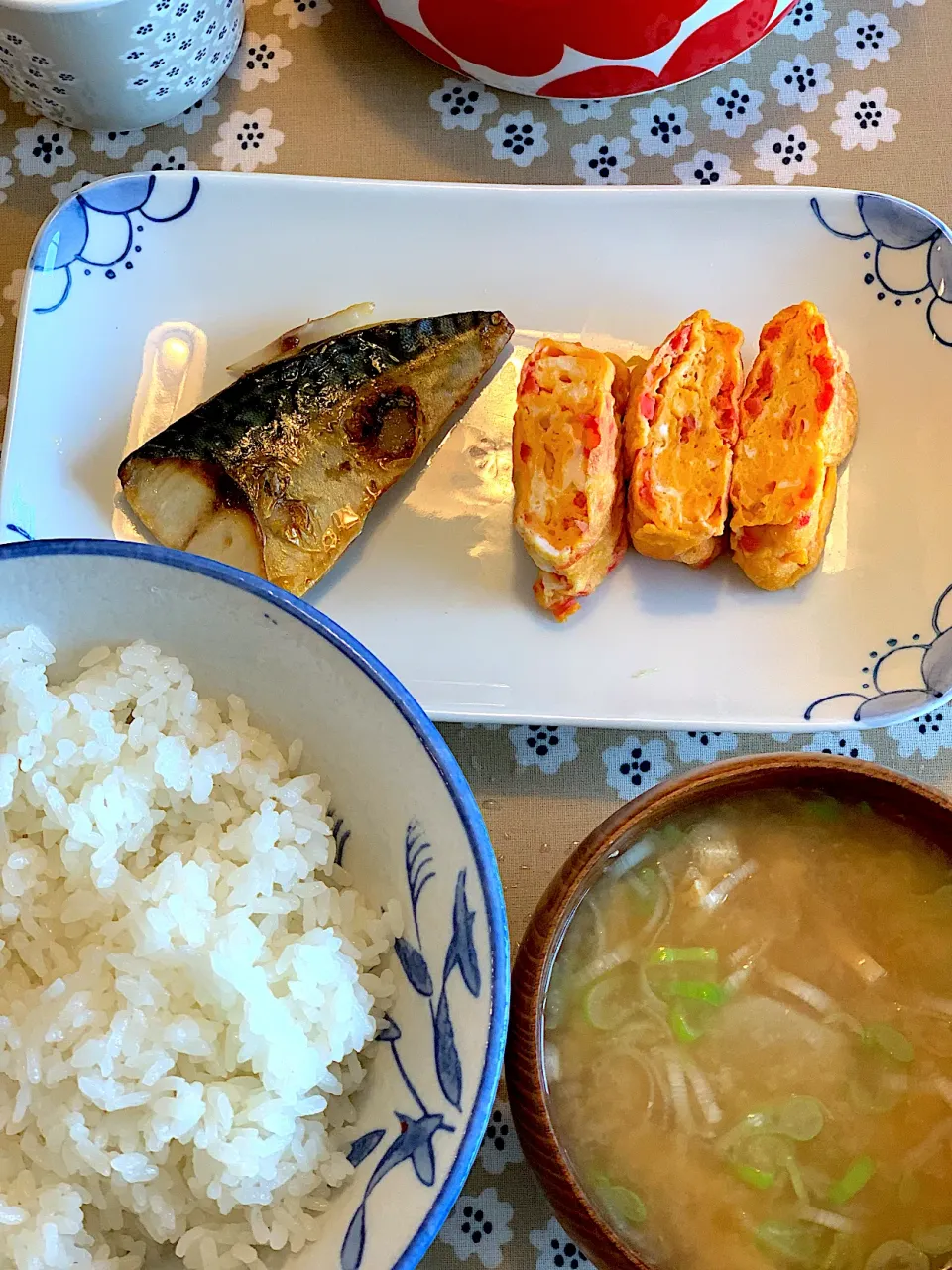 焼き鯖と紅生姜の卵焼き|えのさん