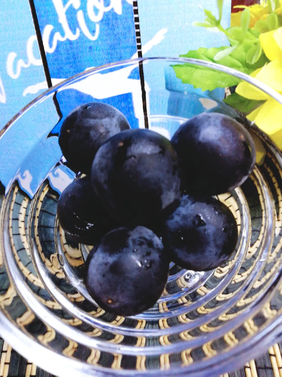 おじぃの、おやつ🍇ブラックビートin山梨

甘くて、ちょと酸味がありワインみたい♪～(´ε｀ )うまい😍

🍇の皮に粉みたいな物は、🍇が新鮮と言う証拠😆|ペンギンさん