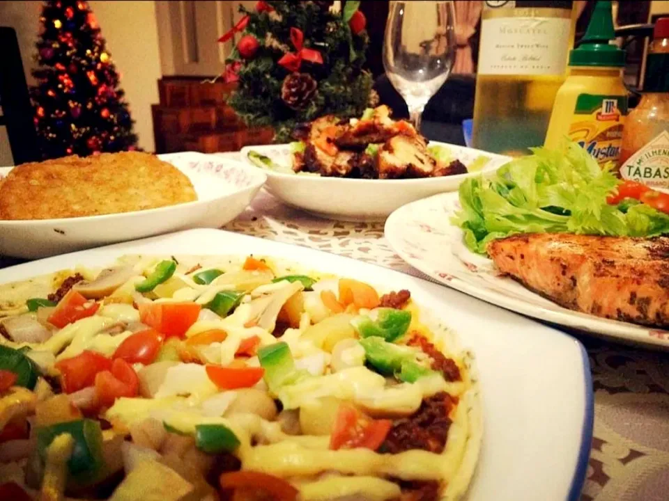 🎄 Salmond's pizza for xmas eve 🥂|ģřãçîöůşさん