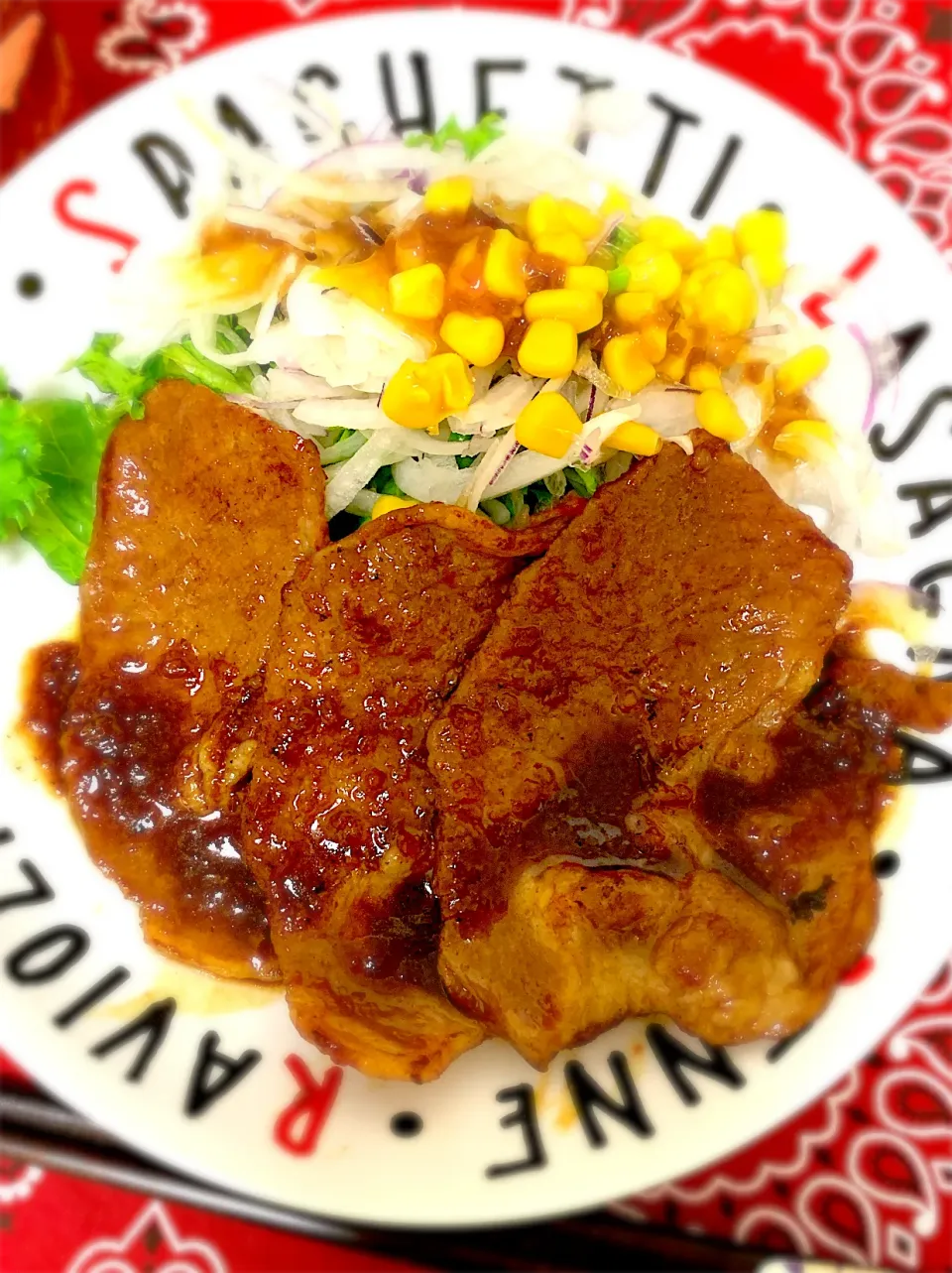 今日の夕飯☆生姜焼き|琥珀さん