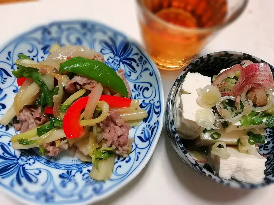 Snapdishの料理写真:🇰🇷プルコギ
主食は豆腐:ナンプラーチョイがけ|エスニックナーサーンさん