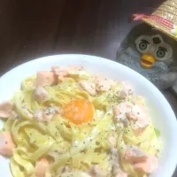 サーモンのクリームパスタ|みりんさん