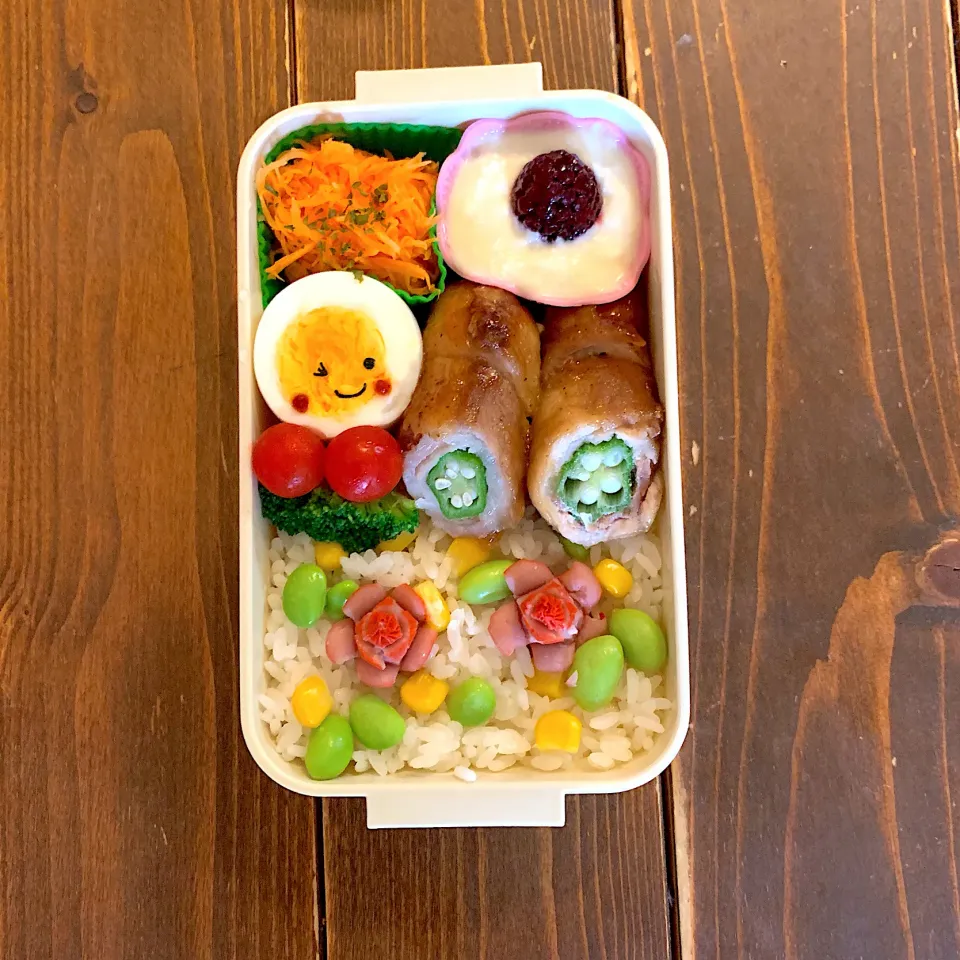 オクラの肉巻き弁当💕|ともさん