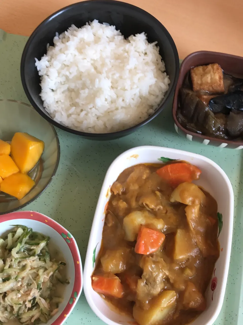 【病院食（昼）】ポークカレー|サンシャイン山崎さん